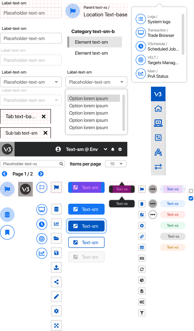 V3 vmetrix ui kit